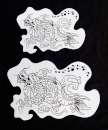 Chinese Dragon Set of 2 Stencils